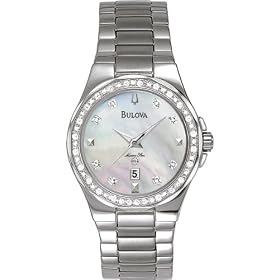 Bulova 96R58 Diamond Series Mother of Pearl Dial Women's Watch