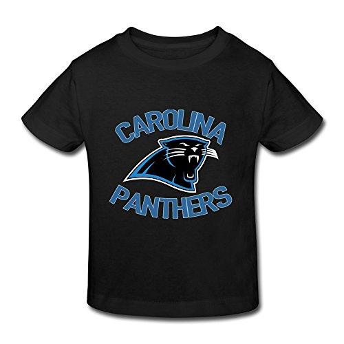 Black Ambom Carolina Panthers Little Boys Girls T Shirt For Toddler Size 5-6