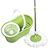 PRO 360 Rotating Spin Magic Mop Bucket No Foot Pedal Green