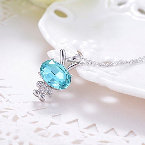 Nice Buckeye Gold Plated Diamond Cute Rabbit Pendant Necklace