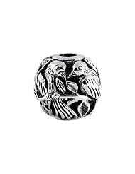 SilveRado(tm) MS597 Sterling Silver Focal Bird #3  Bead / Charm