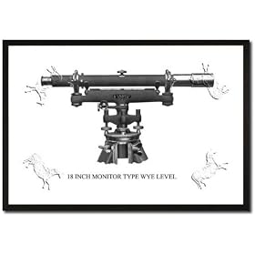 Framed Art Poster 20x30, 18 Inch Monitor Type Wye Level Framed Art Poster 20x30, 18 Inch Monitor Type Wye Level