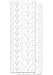 KI Memories Scrapbooking Sparkles Border Glitter Stickers Flourish Borders White
