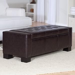 Harrison Leather Storage Bench
