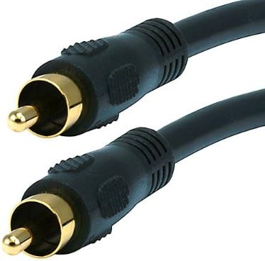 TruDx - 25ft Coaxial Audio/Video RCA Cable M/M RG59U 75ohm (for S/PDIF, Digital Coax, Subwoofer &amp; Composite Video)