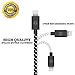 Go Beyond 3214992 3-Feet 8 Pin Data Sync and Charging Cable for iPhone 6/6 Plus, iPhone 5/5S/5C, iPad mini, iPod 5th generation - Black Nylon - Pack of 3