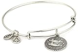 Alex and Ani Bangle Bracelet Bar Russian Silver-Plated Gemini Bangle Bracelet