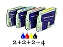 10x Tintenpatronen Epson D78 passend zum kompatibel zu EPSON STYLUS D78 D92 D120 DX4000 DX4050 DX4400 DX4450 DX5000 DX5050 DX6000 DX6050 DX7000f DX7400 DX7450 DX8400 DX8450 DX9400f