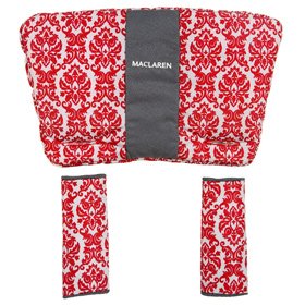 Maclaren Techno Comfort Pack - Scarlet Red Damask