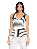 Marc Cain Top (Negro / Blanco)