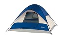 Wenzel Ridgeline 7 X 7-Feet Three-Person Dome Tent (Blue/LightGrey/Red)