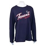 Houston Texans Women's Long Sleeve NFL T-Shirt - Navy - XL