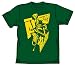 NARUTO疾風伝 サスケアクションTシャツ アイビーグリーン サイズ:XS