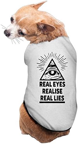 Real Eyes Realise Real Lies Cozy Lovely Design Dog Dress Pet Supplies