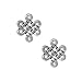 Fine Silver Plated Pewter Celtic Eternity Connector Beads 11mm (2)