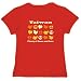 T-Shirt Womens Red  Taiwan :PLENTY OF PEACE AND LOVE  Countries