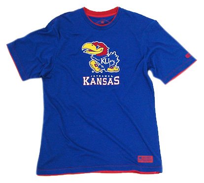 Buy Kansas Short-Sleeve Encore Double Layer Tee by Colosseum Athletics