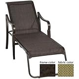 Hudson Aluminum Sling Chaise Lounge With Terra Frame And B0303 Fabric
