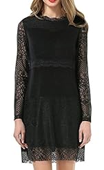 Sexy Sheath Long Sleeves Polyester Lace Applique Bodycon Dress/Jumpsuit/Tunic 