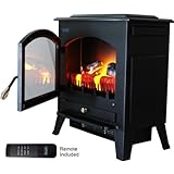 Newair AH-500E Electric Fireplace Heater with Remote Control