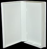 100 Empty Standard Replacement White VHS Boxes without Center Hubs #VHBR30WH (Cases, Tapes, Clamshell, Clam Shell)