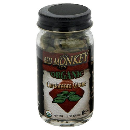 Red Monkey Organic Cardamon Whole, 1.1-Ounce Net Weight (Pack of 6)