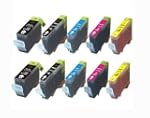 10-Pack Set Non-OEM Ink w/ CHIP for P...