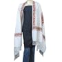 Shawls for Women Kashmir Sozuni Design Wool Accessory 26 x 75 inches (ebsp029)
