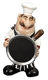 Benzara 69717 14 In. French Fat Chef With Chalk Board Menu Sign Board