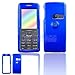 Nokia 6300 (Dark Blue) Solid Snap-On Case Cover with Removable Swivel Belt Clip