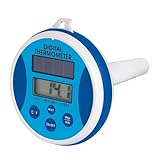 Floating Swimming Pool / Pond Thermometer - solar powered with battery back-up