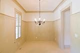 Unfurnished Dining Room with Wainscot - 18W x 12H - Peel and Stick Wall Decal by Wallmonkeys
