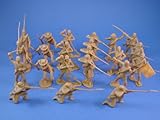 Marx Playset Commemorative Reissue Civil War Confederate Toy Soldiers in Butternut 22 Piece Set