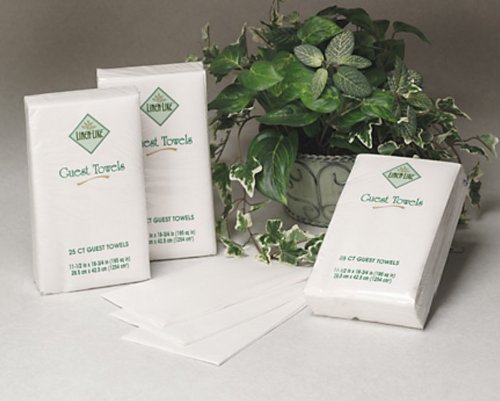Simulinen White Premium Linen-Like Dinner Napkins (Full Case of 300) * Feels Just Like Cloth! *