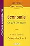 Economie : Ce qu'il faut savoir