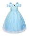 Cinderella Crystal Princess Party Costume Dress with Accessories