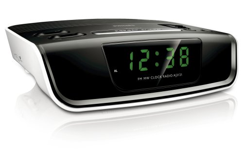 Philips AJ 3121 Uhrenradio schwarz/weiss