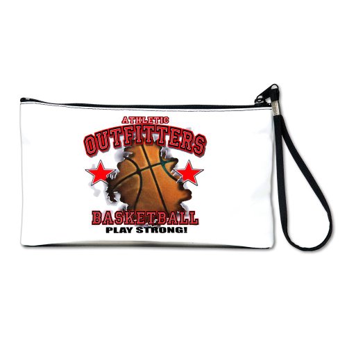 Artsmith, Inc. Clutch Bag Purse (2-Sided) Athletic Outfitters Basketball Play Strong