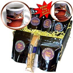 Cats - Love You Cat In The Hat - Coffee Gift Baskets - Coffee Gift Basket by Decaf Espresso Roast