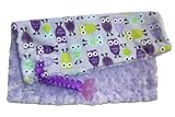 Sweet Ruby Purple Owl Pacifier Blanket