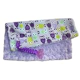 Sweet Ruby Purple Owl Pacifier Blanket