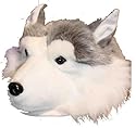 Siberian Husky Furry Plush Animal Hat - One Size Fits All, Unisex, Ski Cap