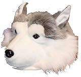 Siberian Husky Furry Plush Animal Hat - One Size Fits All, Unisex,
Ski Cap