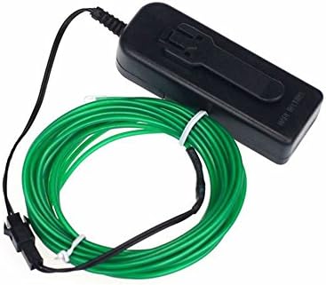 CotteeTM 9.9Ft EL Neon Lights Battery Operated for Party, Concert, Halloween(green)