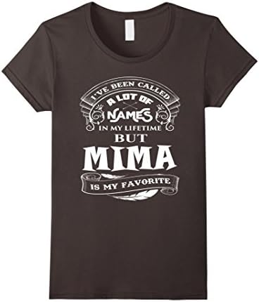 Women's FAMILY shirt : MIMA IS MY FAVORITE NAME shirt Large Asphalt