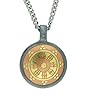 Brass/copper Dharma Wheel Pendant