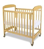Foundations Serenity Compact Sized Clearview Crib, Natural