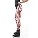 Ensasa Women's Graphic Printed Slim Pants Workout Tights Leggings, Flesh, Medium