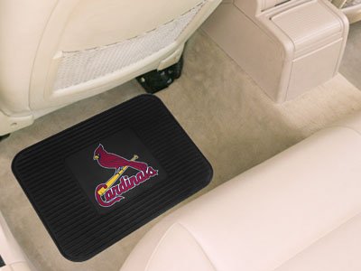 A Set of 2 MLB Universal Fit Rear All-Weather Utility Floor Mats - St. Louis Cardinals