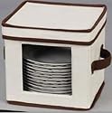Whitney Design 534 Dinnerware Storage Chest for Salad Plates or Bowls, Tan